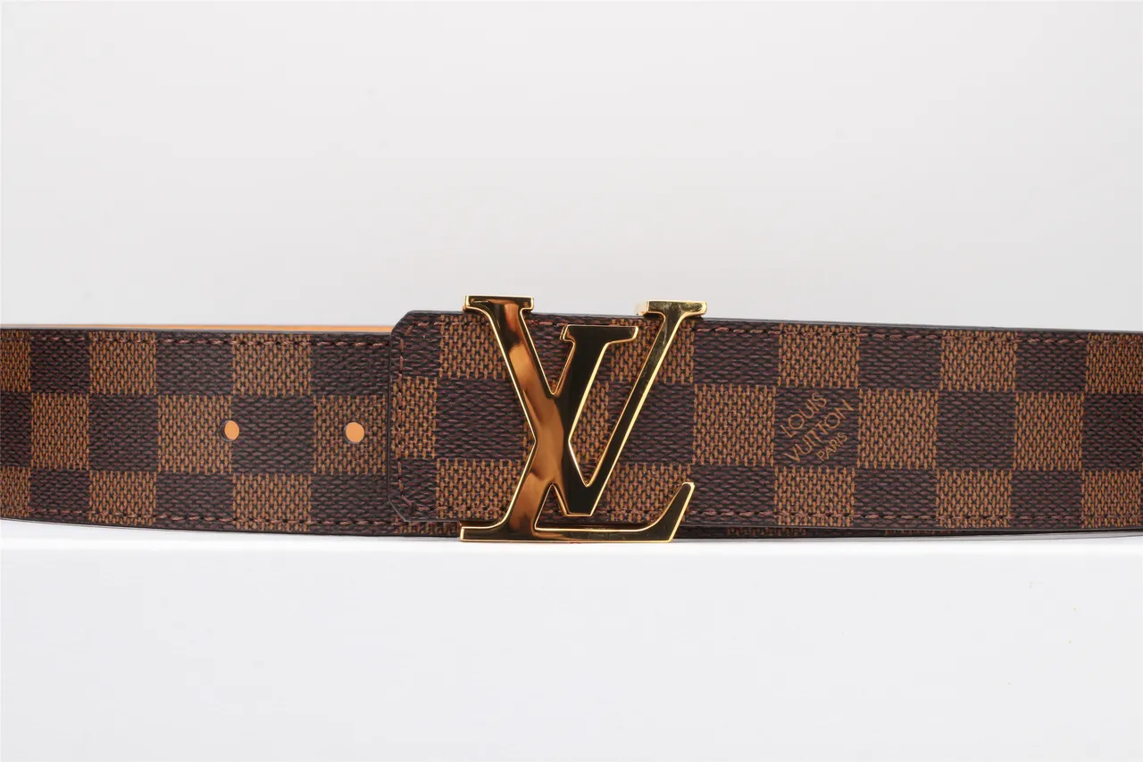 Louis Vuitton LV Ceinture Damier Ebène Marron Toile Cuir 9