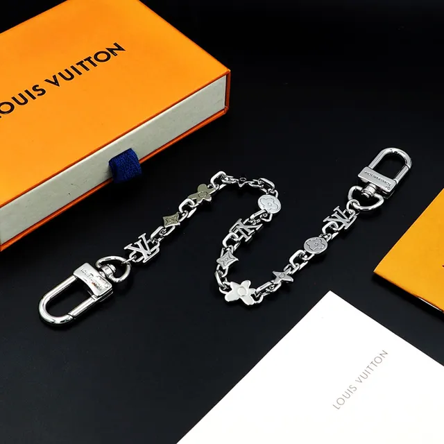 Louis Vuitton LV Chain Monogram Flower Star Bracelet 9