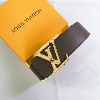 Louis Vuitton LV Initiales Brown Leather Belt