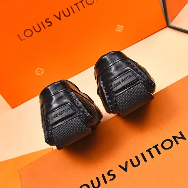 Louis Vuitton LV Loafer Preto Damier Graphite Check Couro Loafers 9