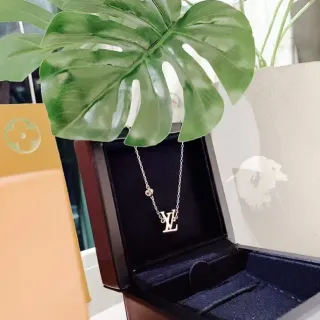 Collar Louis Vuitton LV Monograma Cadena Plata