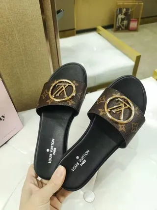 Louis Vuitton LV Slide Monogram Brown and Black Slippers 3
