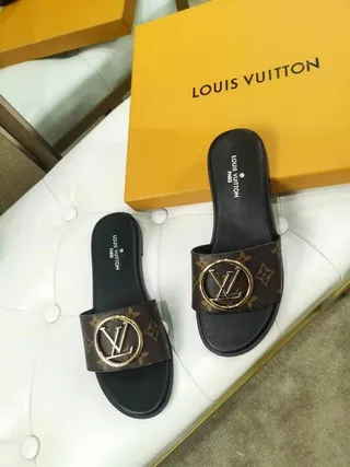 Louis Vuitton LV Slide Monogram Brown and Black Slippers 7