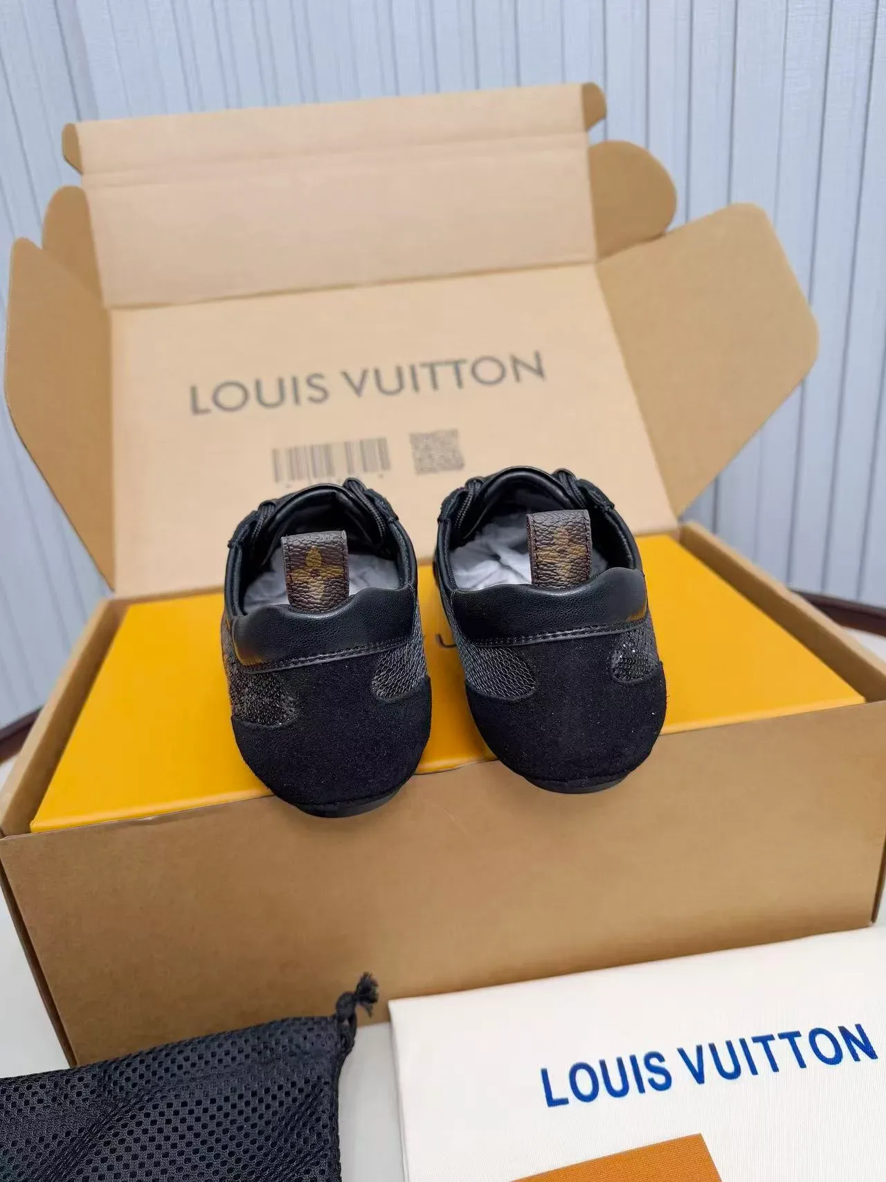 Louis Vuitton LV Trainer Black Low-Top Mixed-Material Lifestyle Sneakers 3