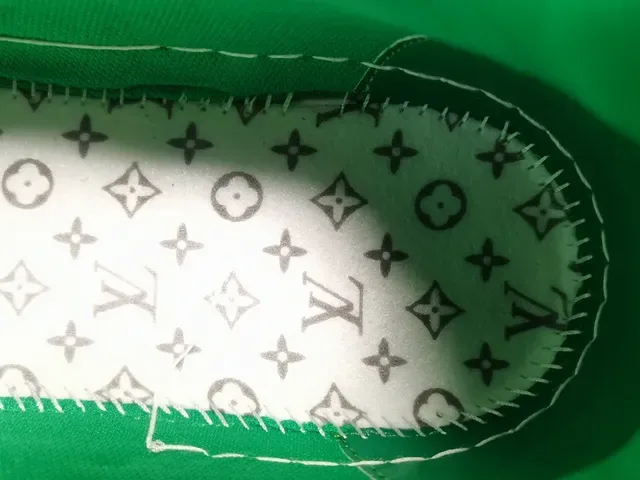 Louis Vuitton LV Trainer Green White 低帮 分层网面和纺织面料上层 生活方式运动鞋 10