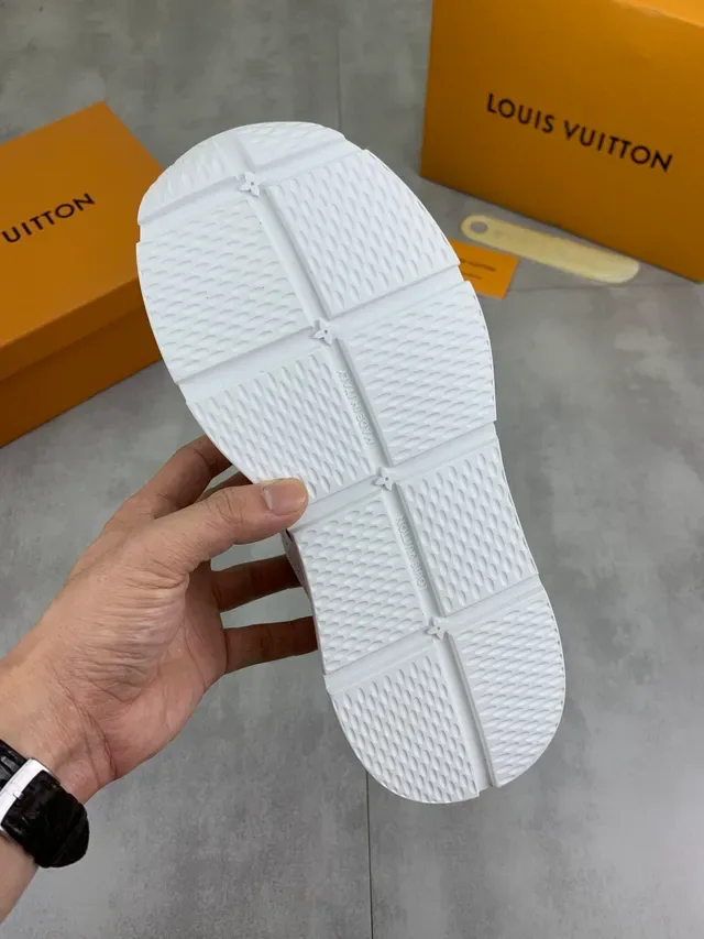 Louis Vuitton LV Trainer White Black Perforated Leather Monogram Side Logo Lifestyle Sneakers 2
