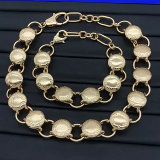لويس فيتون Monogram سلسلة ذهبي ميداليون سوار