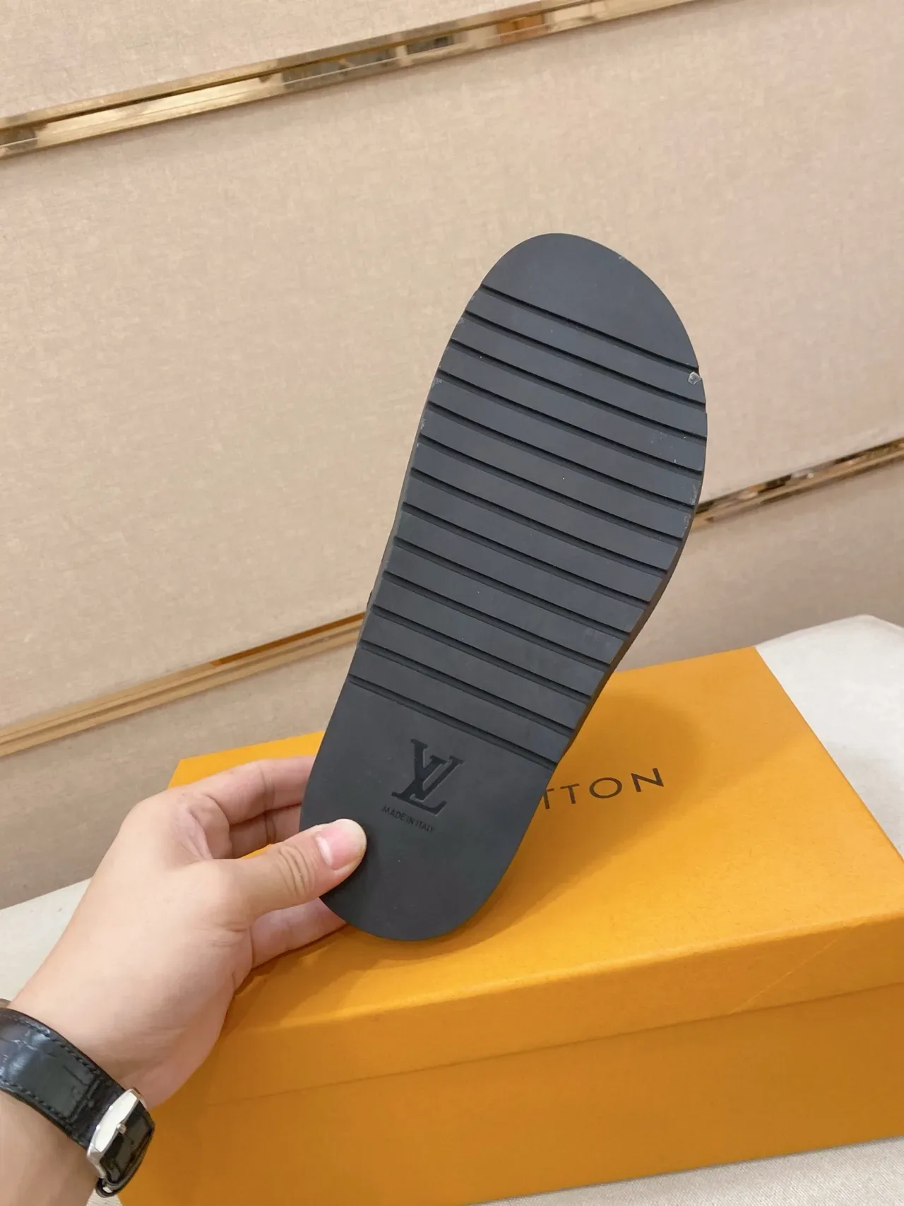 Louis Vuitton Monogram Denim-Style Strap Slippers 2