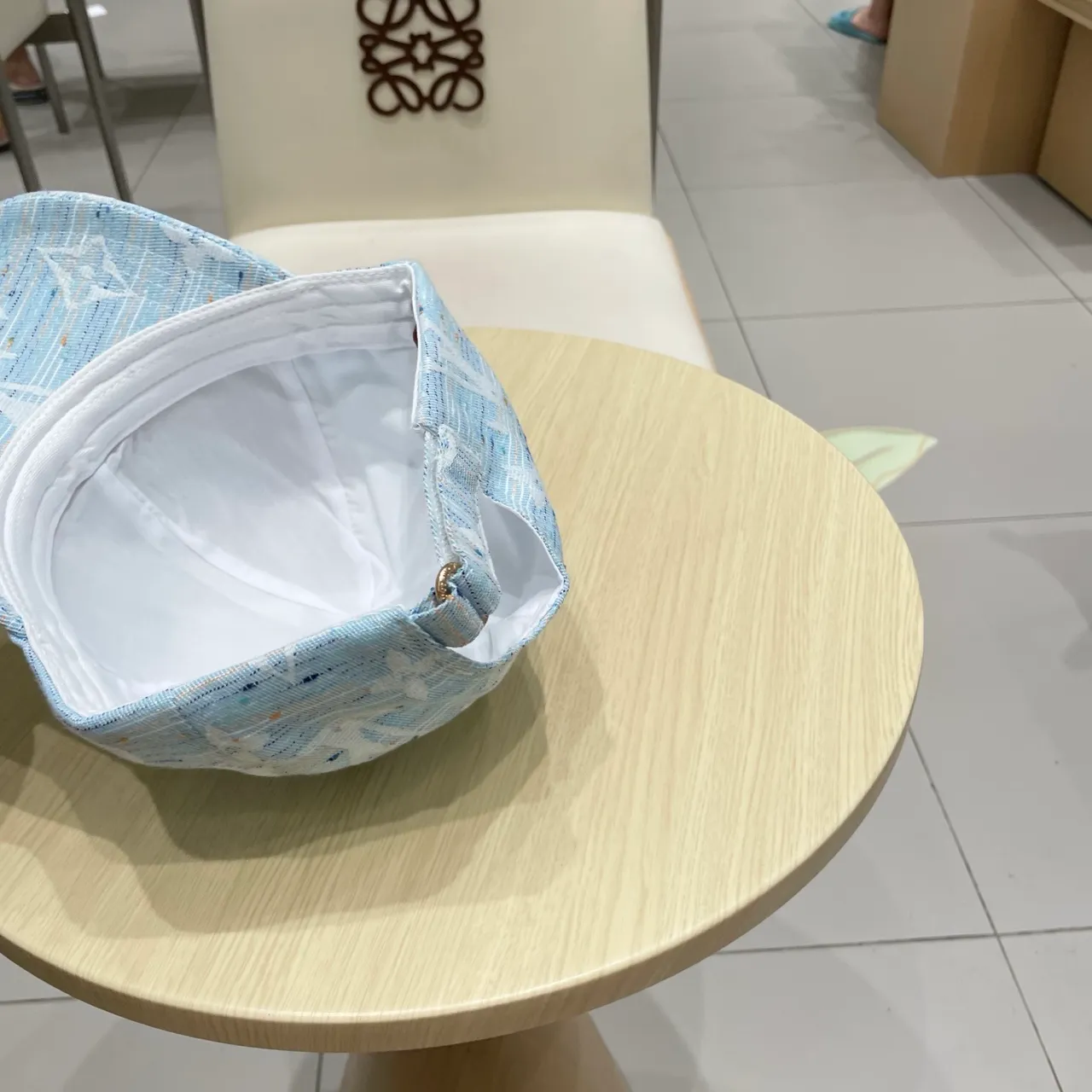 路易威登 蒙诺格拉姆 提花 浅蓝色 刺绣 LV 棒球帽 3