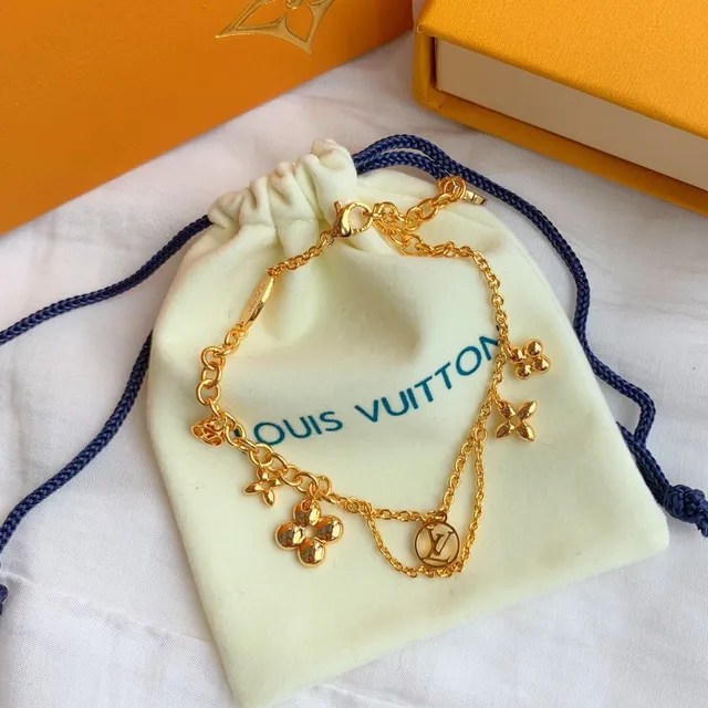 Louis Vuitton Bracelet chaîne multi-charme bracelet en or 7