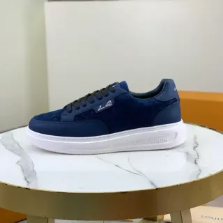 Louis Vuitton Zapatillas Lifestyle Navy Terciopelo Texturizado