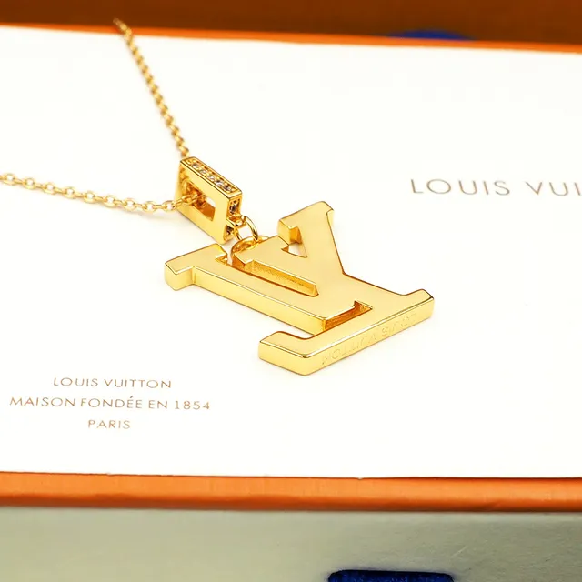 Louis Vuitton Pavé LV Monogram Pendant Necklace 3
