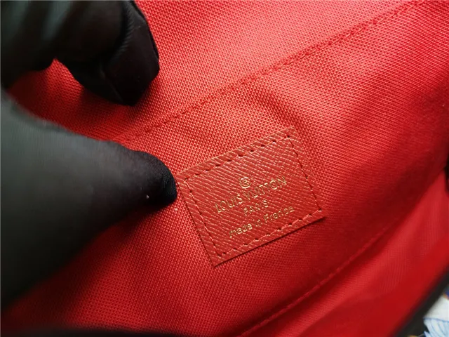 Louis Vuitton Pochette Accessoires भूरा लाल एन्वेलप-फ्लैप मोनोग्राम प्रिंट लंबा वॉलेट 2