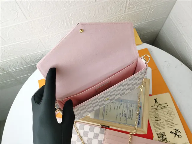 Louis Vuitton Pochette Accessoires भूरा लाल एन्वेलप-फ्लैप मोनोग्राम प्रिंट लंबा वॉलेट 11