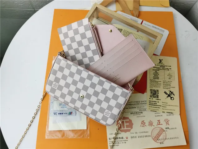 Louis Vuitton Pochette Accessoires भूरा लाल एन्वेलप-फ्लैप मोनोग्राम प्रिंट लंबा वॉलेट 12