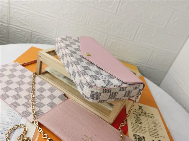 Louis Vuitton Pochette Accessoires भूरा लाल एन्वेलप-फ्लैप मोनोग्राम प्रिंट लंबा वॉलेट 14