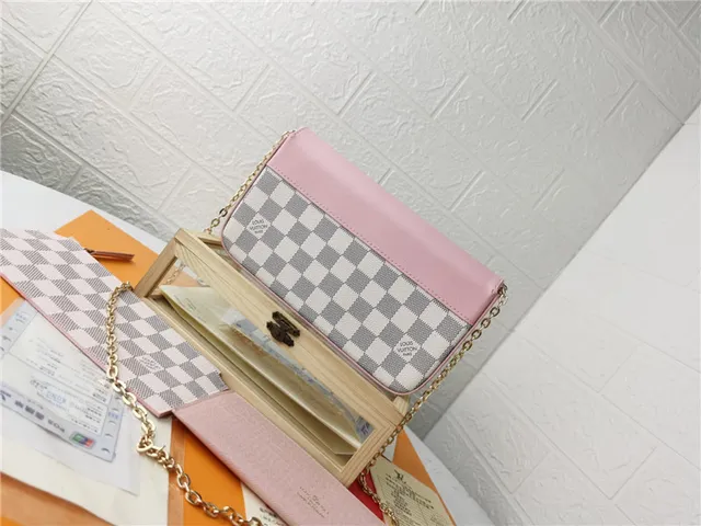 Louis Vuitton Pochette Accessoires भूरा लाल एन्वेलप-फ्लैप मोनोग्राम प्रिंट लंबा वॉलेट 15