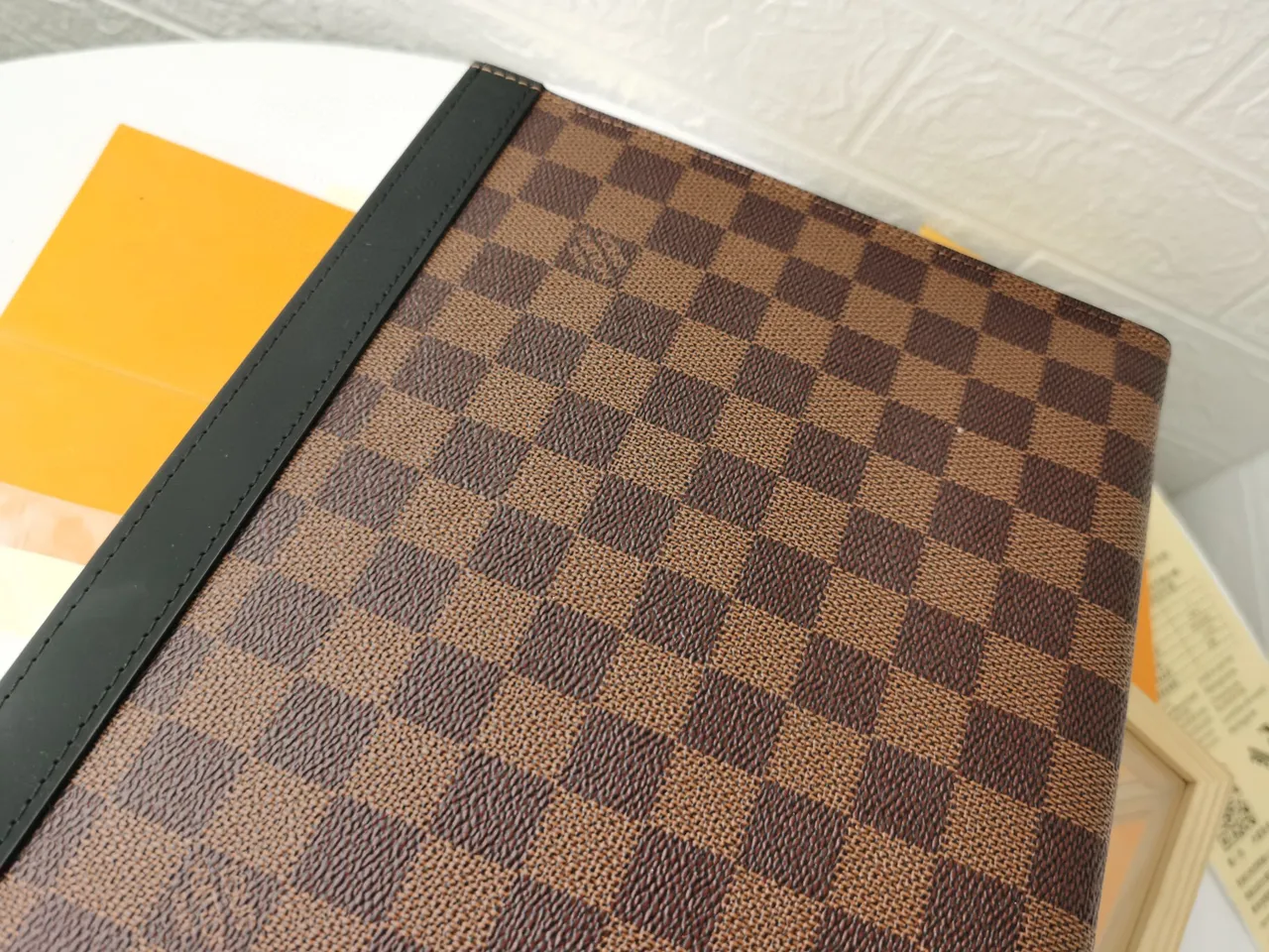 लुई विटन Pochette Accessoires चारकोल ग्रे Monogram Eclipse लिफाफा क्लच 13