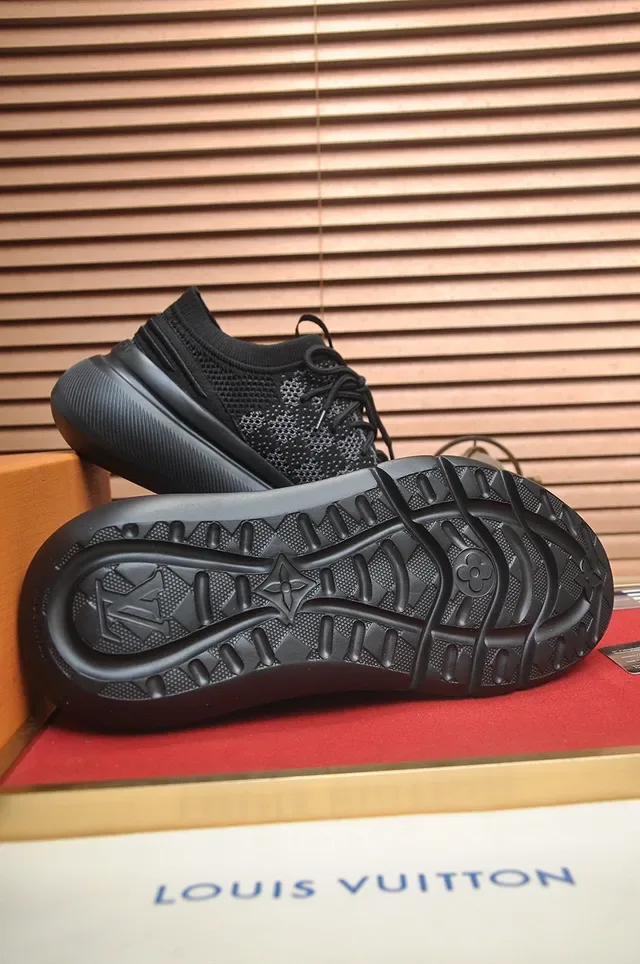 Louis Vuitton Run Away Black Monogram Knit Lifestyle Sneakers 7