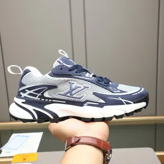 Louis Vuitton Run Away Navy and White Chunky Sneakers