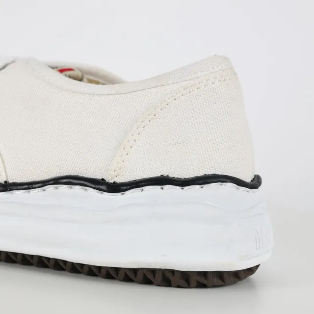 MMY Beige Noir Bas Haut Toile Chaussures 4
