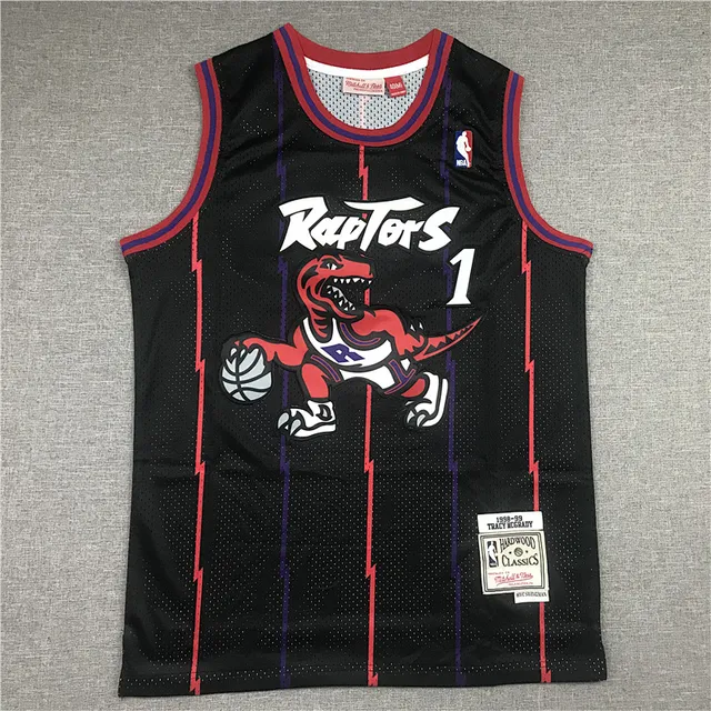 Mitchell & Ness Hardwood Classics 1998–99 Tracy McGrady Toronto Raptors 黑色球衣 2