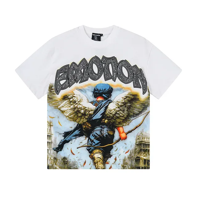Mixed Emotion Angel Archer Graphic Print White T-Shirt 2