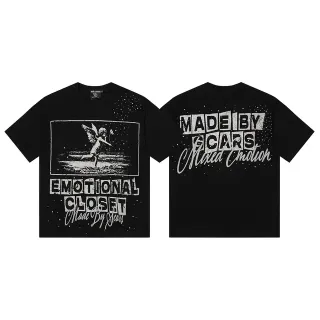 Mixed Emotion Emotional Closet Graphic Print Black T-Shirt