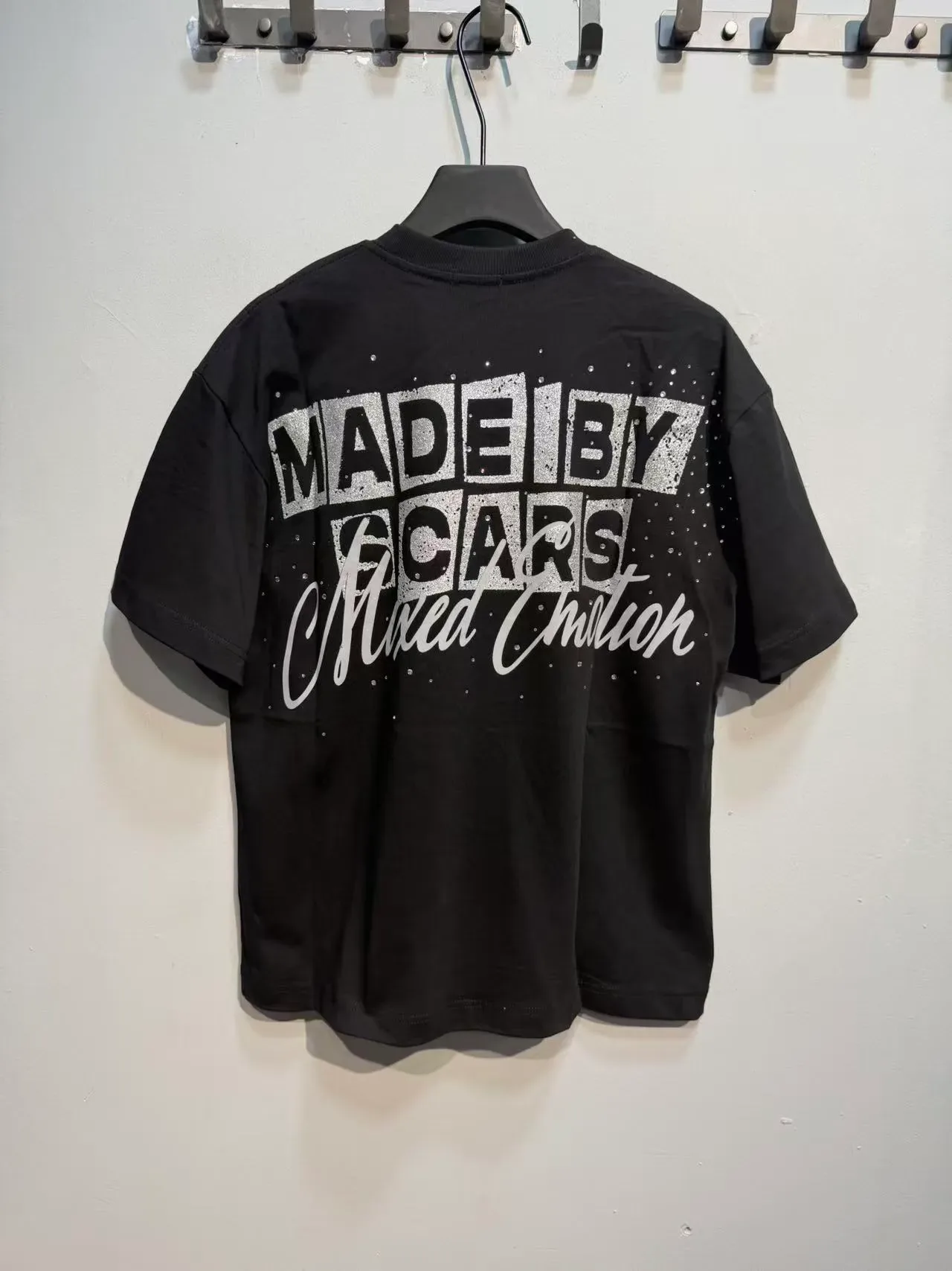 Mixed Emotion Emotional Closet Graphic Print Black T-Shirt 6