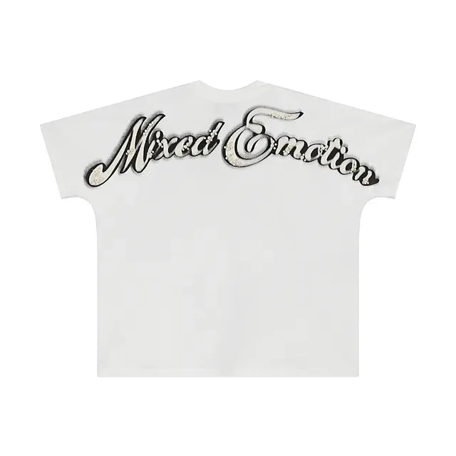 Mixed Emotion Graphic Print Oversized T-Shirt 3