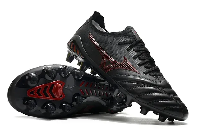Mizuno Morelia Neo Black Red Firm-Ground Soccer Shoes 5