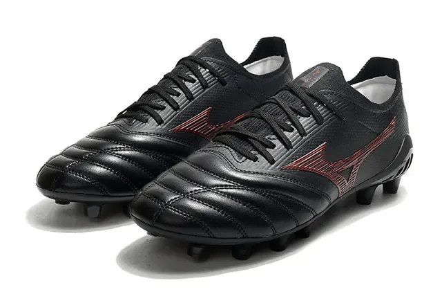 Mizuno Morelia Neo Black Red Firm-Ground Soccer Shoes 8