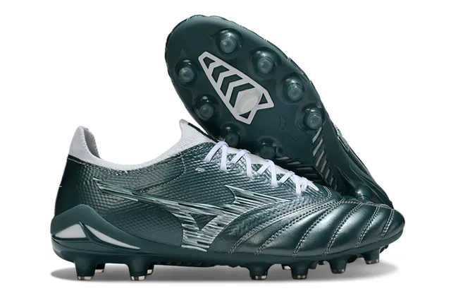 Mizuno Morelia Neo White Pink Low-Cut Knit Upper Firm-Ground Soccer Shoes 5