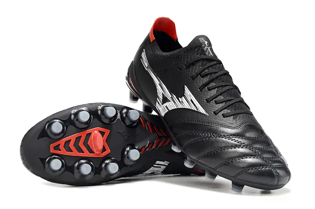 Mizuno Morelia Neo White Pink Low-Cut Knit Upper Firm-Ground Soccer Shoes 20