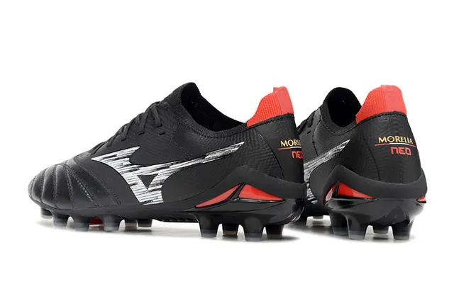 Mizuno Morelia Neo White Pink Low-Cut Knit Upper Firm-Ground Soccer Shoes 22