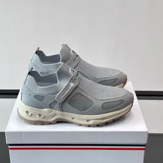 Moncler Slip-On Mesh Strap Sneakers
