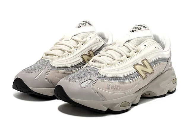 New Balance 1000 Beige Gray Lifestyle Sneakers 2