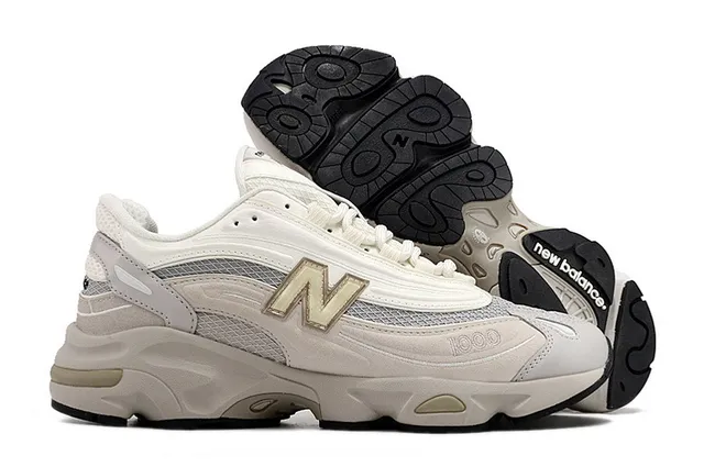 New Balance 1000 Beige Gray Lifestyle Sneakers 4