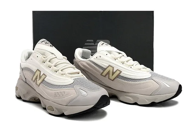 New Balance 1000 Beige Gray Lifestyle Sneakers 5