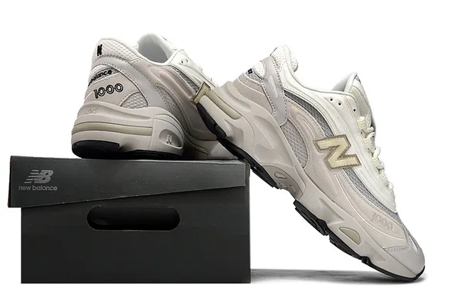New Balance 1000 Beige Gray Lifestyle Sneakers 6
