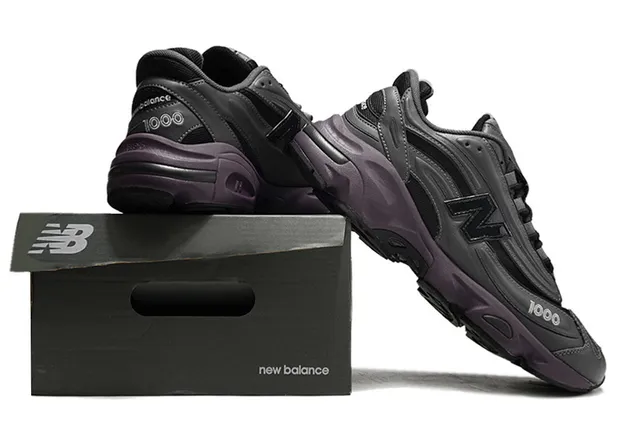 New Balance 1000 কালো বেগুনি চাঙ্কি স্নিকার 6