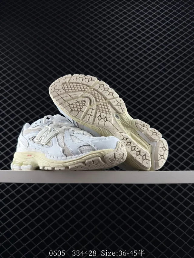 New Balance 1906D Off-White and Cream Chunky Sneakers 5