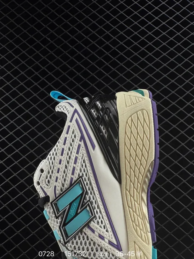 New Balance 1906R সাদা বেগুনি টারকয়েজ লাইফস্টাইল স্নিকার্স 4