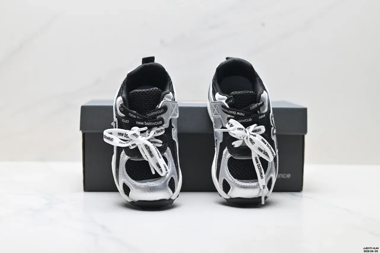 New Balance 2002R Black White حذاء أسلوب حياة مع upper من السلك الاصطناعي في قفص السلك العلوي 7