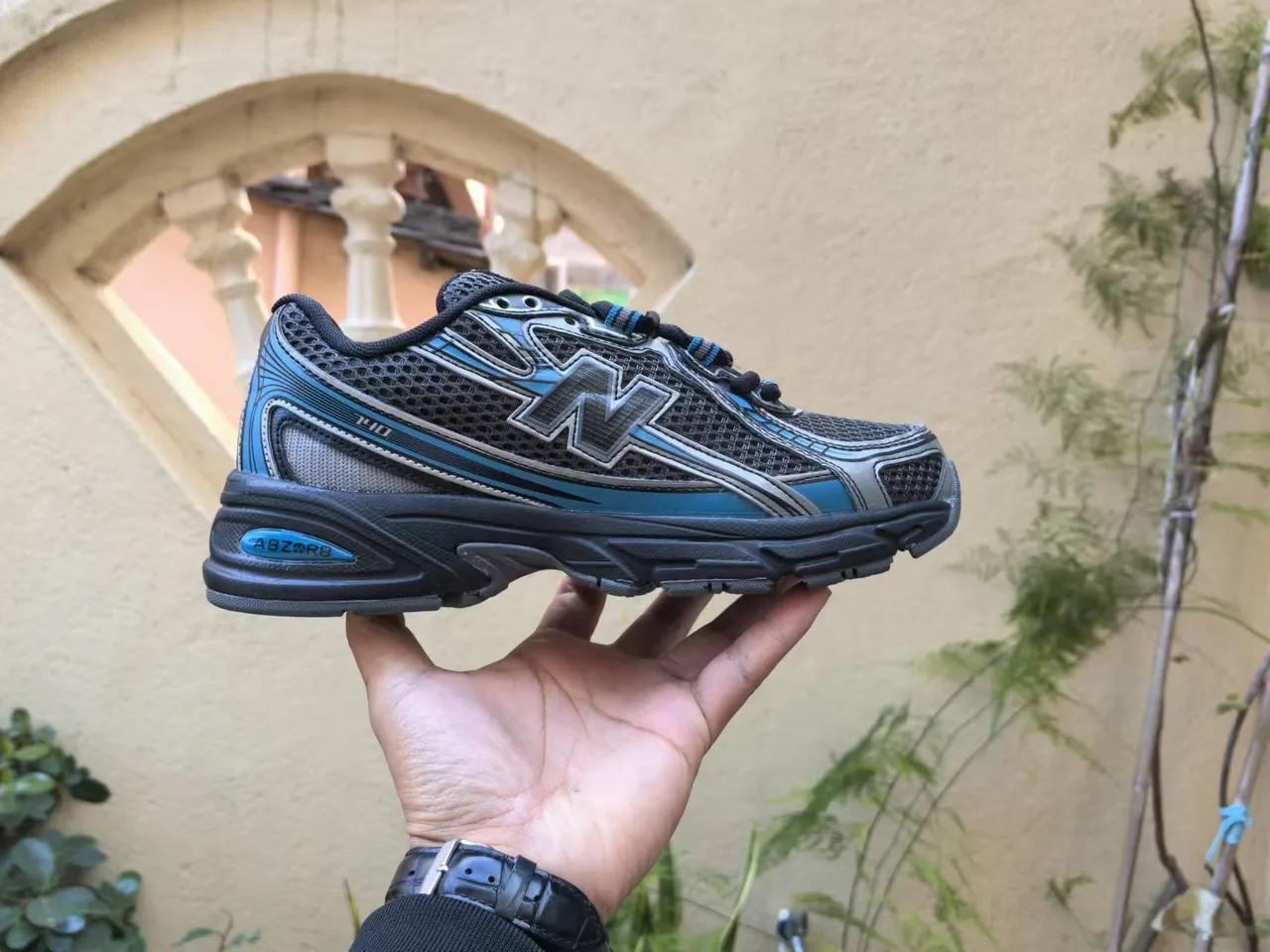 New Balance 740 সাদা রূপালী কালো লাইফস্টাইল স্নিকার্স 11