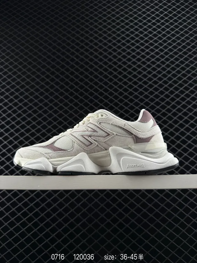 New Balance 9060 Tênis chunky bege e rosa 5