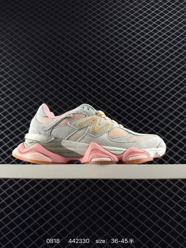 New Balance 9060 ग्रे पिंक मोटी सोल वाली स्नीकर 6