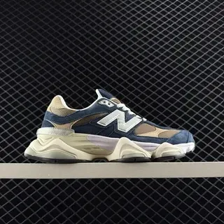 New Balance 9060 Navy and Beige मोटा सोल स्निकार