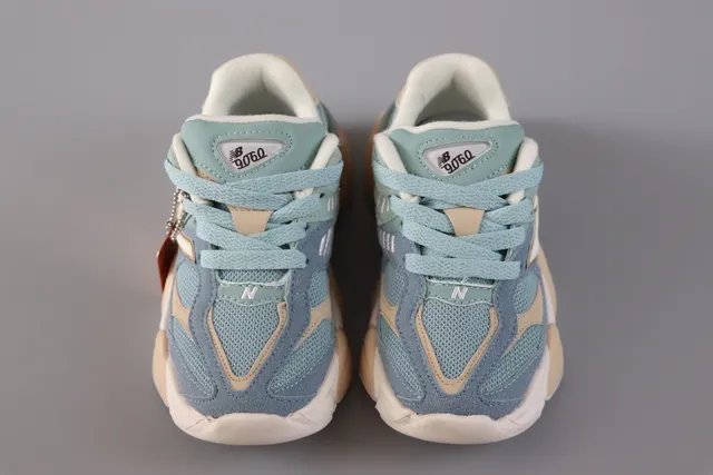 New Balance 9060 Navy Beige Chunky Sneakers 16