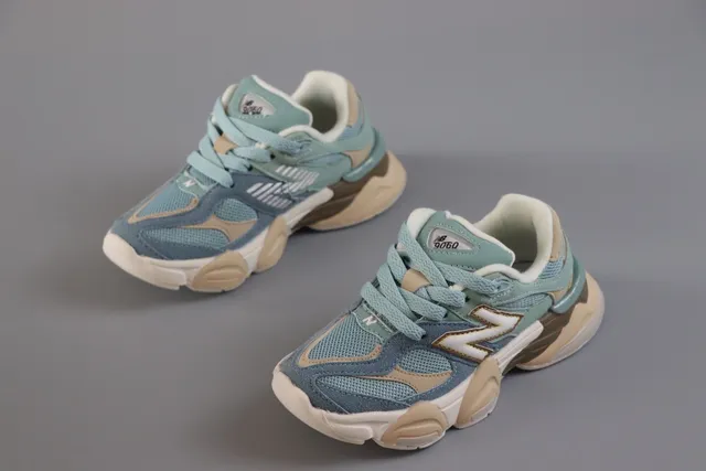 New Balance 9060 Navy Beige Chunky Sneakers 17